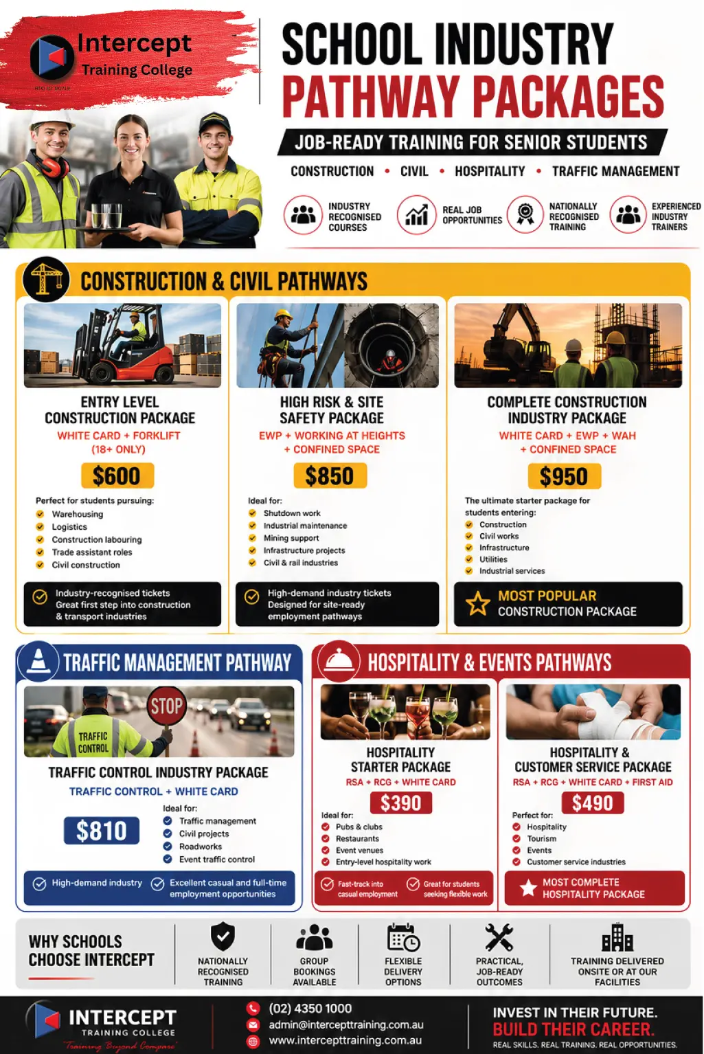 Intercept school pathways flyer